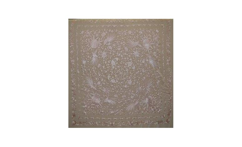 Mantón mano seda 140cm