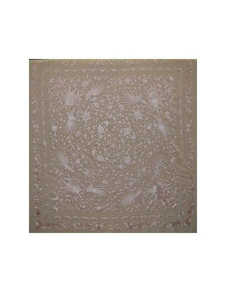 Mantón mano seda 140cm