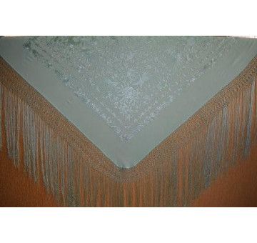 Mantón mano seda 140cm 2