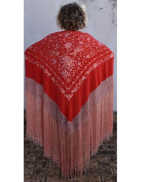 Mantón mano seda 140cm