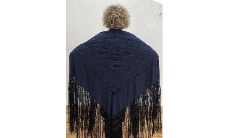 Mantón mano seda 140cm