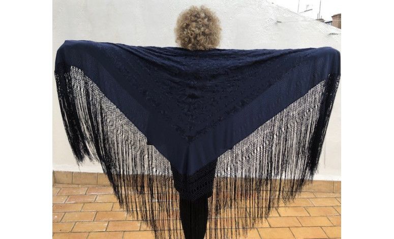 Mantón mano seda 140cm