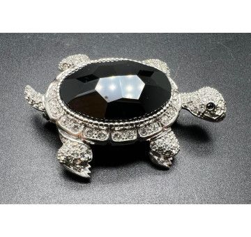 Broche tortuga plata