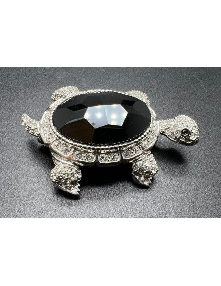 Broche tortuga plata