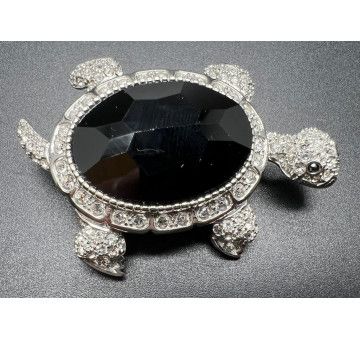 Broche tortuga plata 2