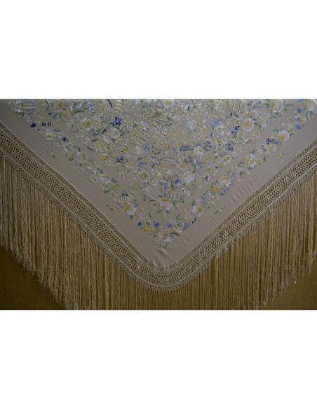 Mantón mano seda 140cm