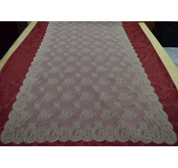 Mantilla bordada a máquina oro 100*220