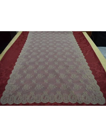 Mantilla bordada a máquina oro 100*220