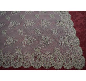 Mantilla bordada a máquina oro 100*220 2