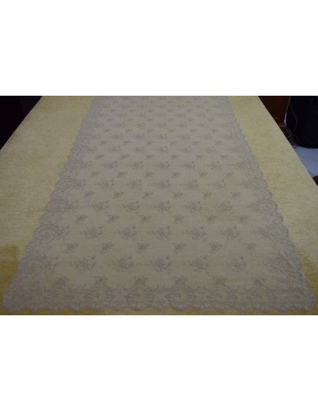 Mantilla bordada a máquina oro 100*220