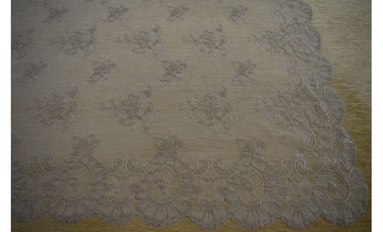 Mantilla bordada a máquina oro 100*220