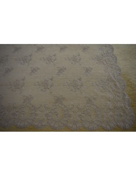 Mantilla bordada a máquina oro 100*220