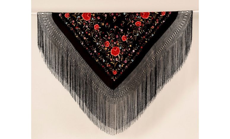 Mantón mano seda 140cm