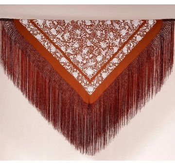 Mantón mano seda 140cm 2