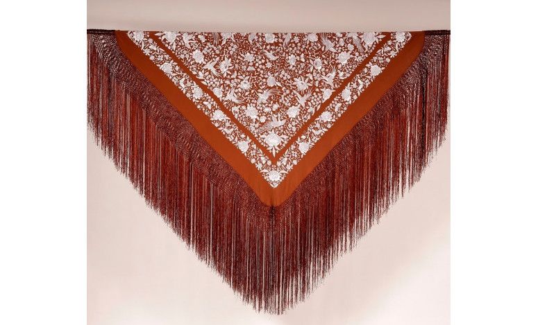 Mantón mano seda 140cm