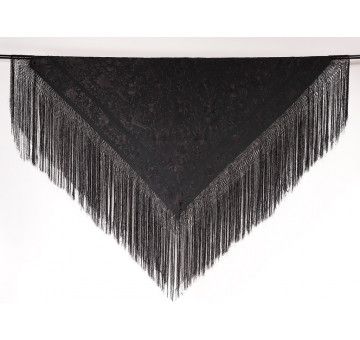 Mantón mano seda 140cm 2