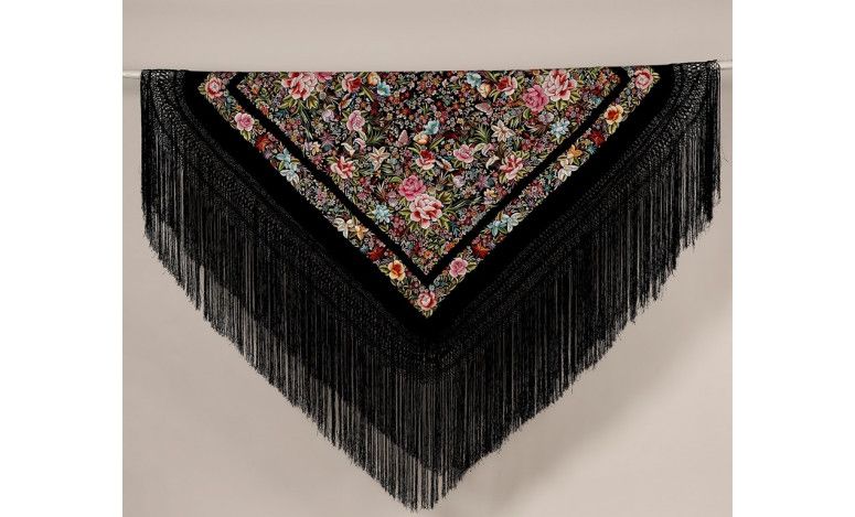 Mantón mano seda 140cm
