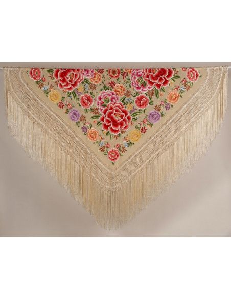 Mantón mano seda 140cm