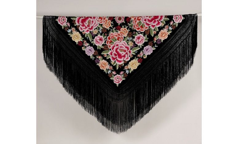 Mantón mano seda 140cm