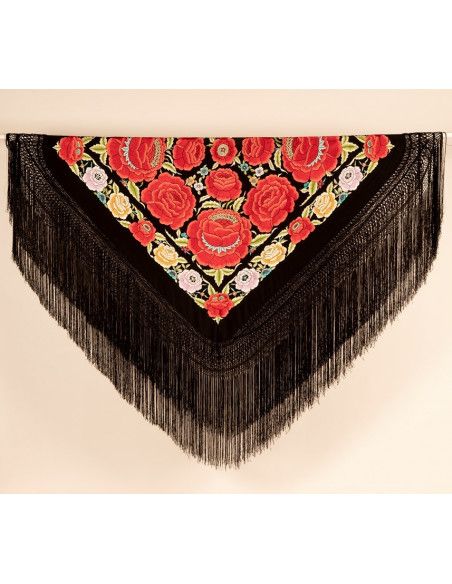 Mantón mano seda 140cm