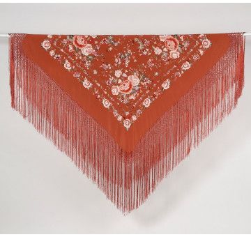 Mantón mano seda 140cm 2