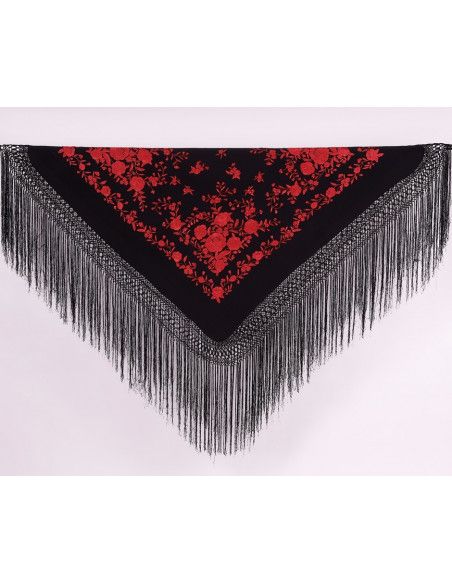 Mantón mano seda 145cm