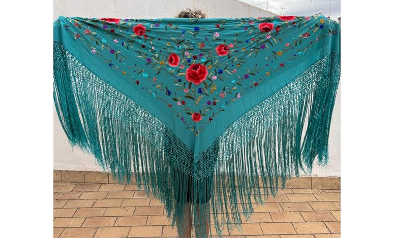 Mantón mano seda 140cm