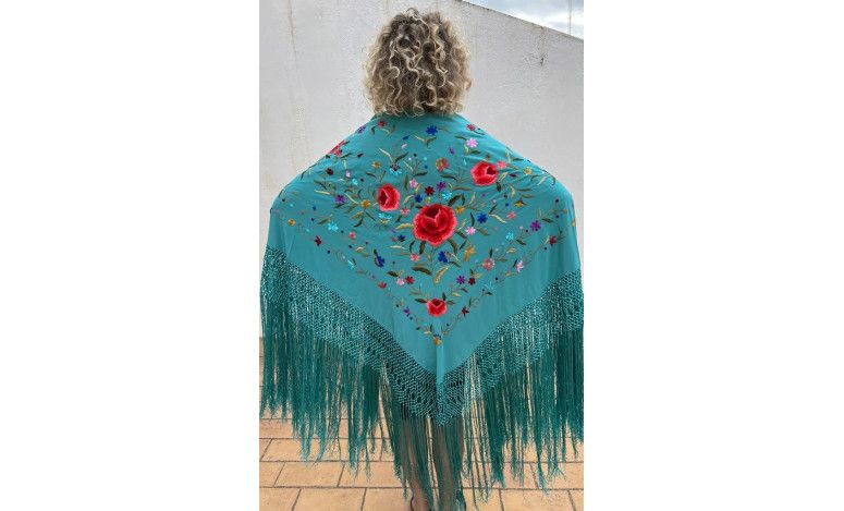 Mantón mano seda 140cm
