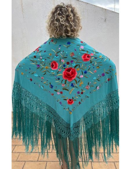 Mantón mano seda 140cm
