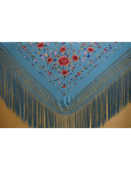 Mantón mano seda 140cm