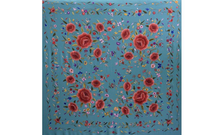 Mantón mano seda 140cm