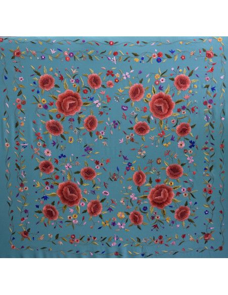 Mantón mano seda 140cm