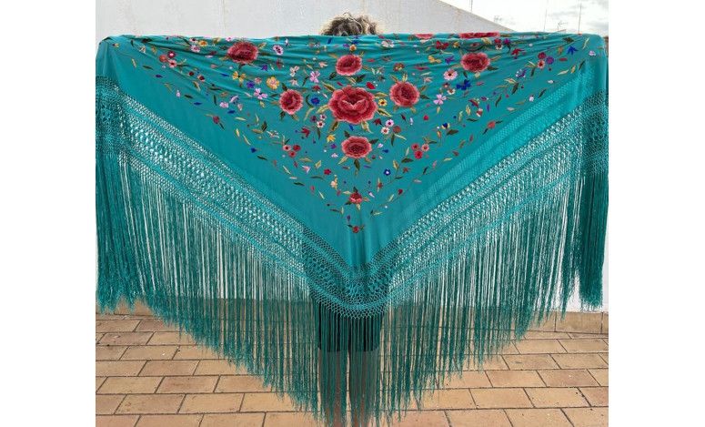 Mantón mano seda 140cm