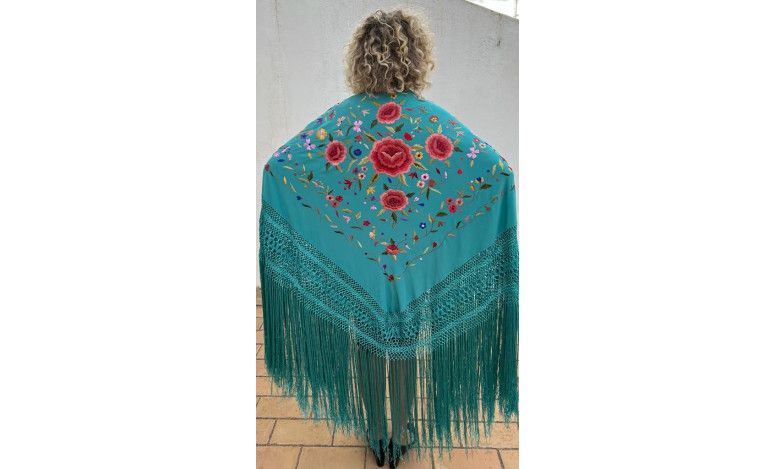 Mantón mano seda 140cm