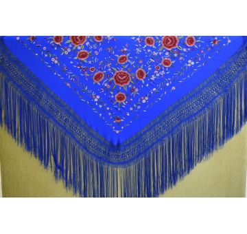 Mantón mano seda 140cm 2