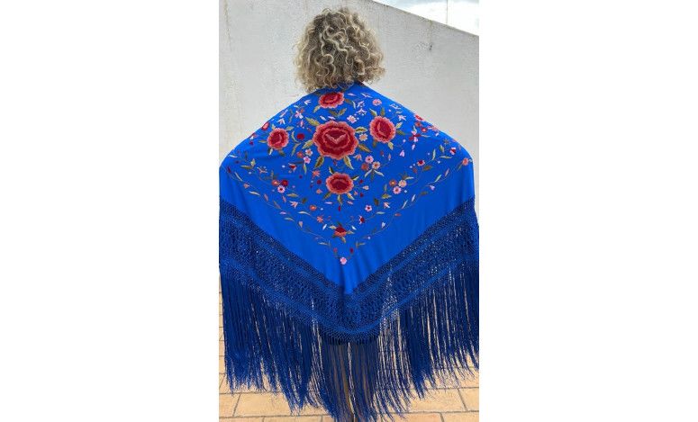 Mantón mano seda 140cm