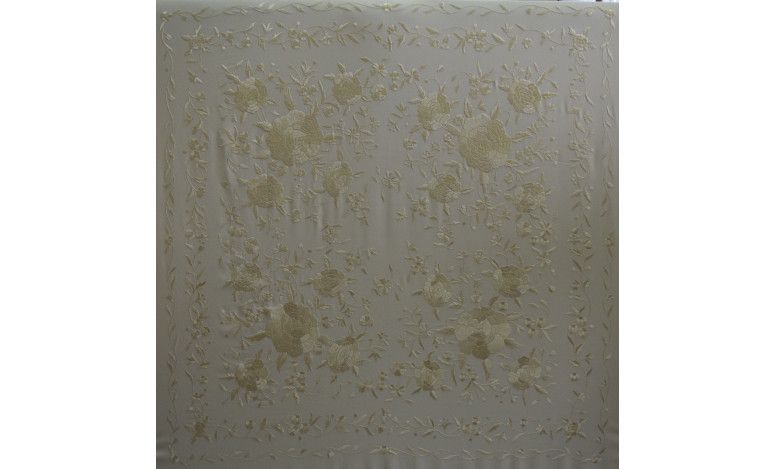 Mantón mano seda 140cm