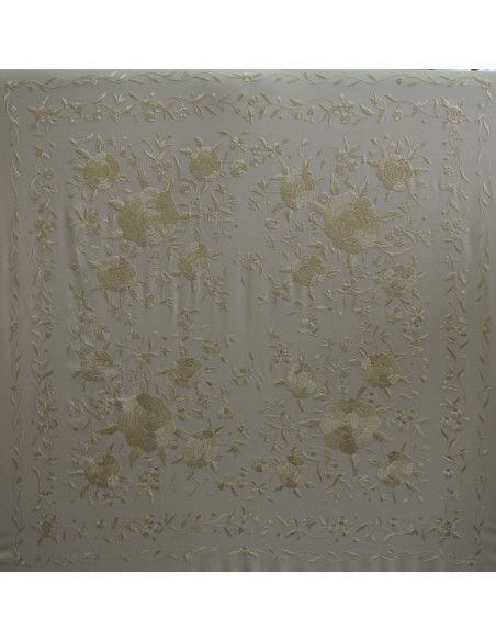 Mantón mano seda 140cm