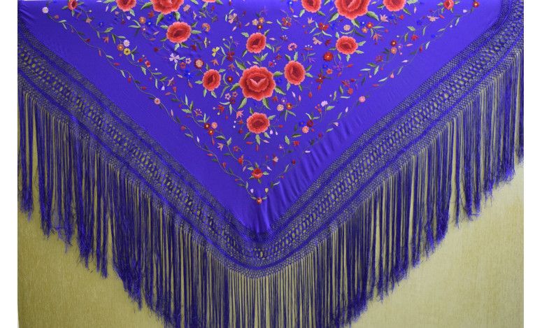 Mantón mano seda 140cm