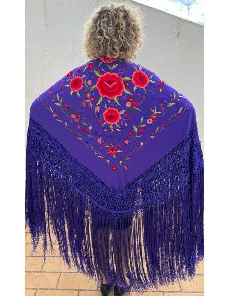Mantón mano seda 140cm
