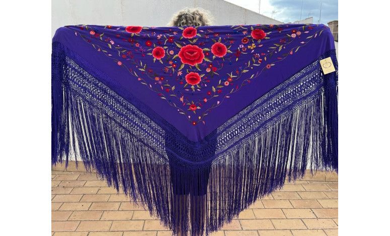 Mantón mano seda 140cm