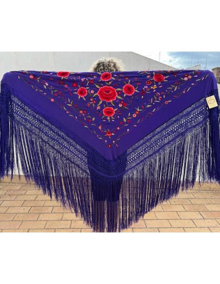 Mantón mano seda 140cm