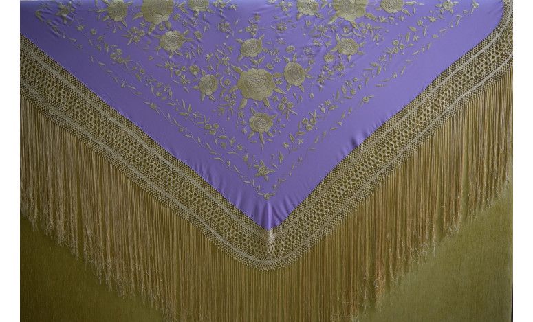 Mantón mano seda 140cm