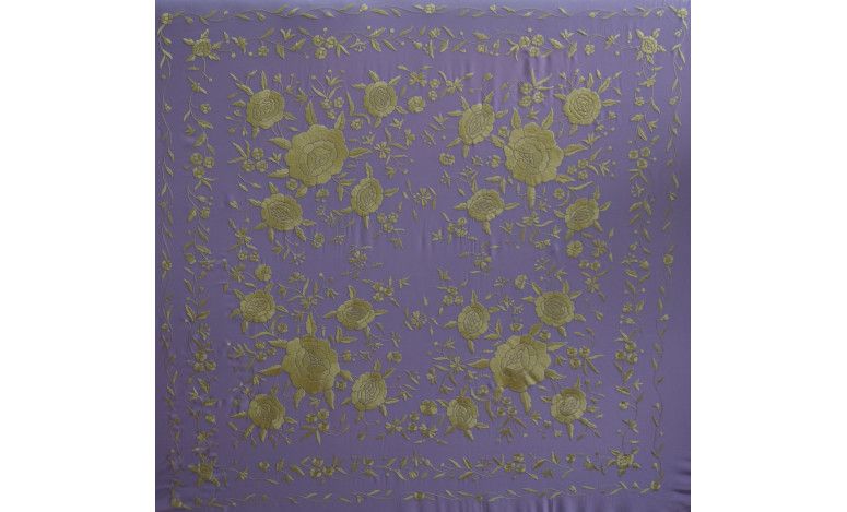 Mantón mano seda 140cm