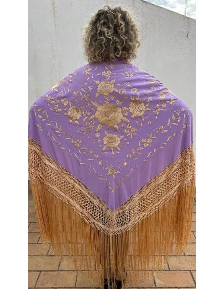 Mantón mano seda 140cm