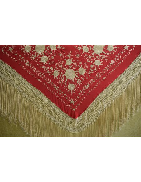 Mantón mano seda 140cm