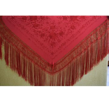 Mantón mano seda 140cm 2