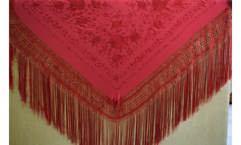 Mantón mano seda 140cm