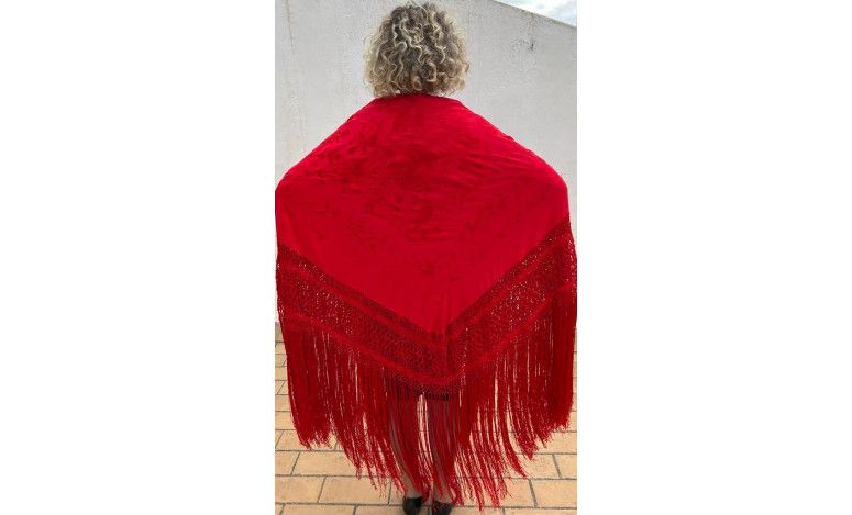 Mantón mano seda 140cm