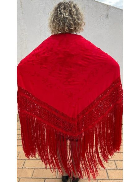 Mantón mano seda 140cm